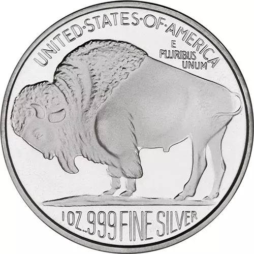 1 oz SilverTowne Buffalo Silver Round (New) APR 57