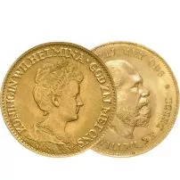 10 Guilders Gold Coin (Circulated) APR 57