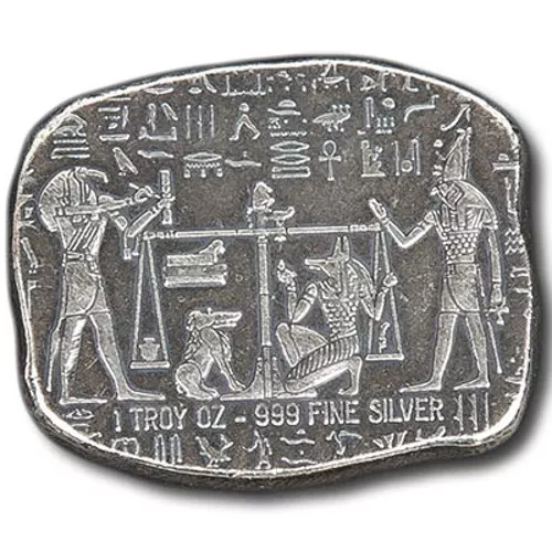 1 oz Monarch Egyptian Relic Silver Bar (New) APR 57