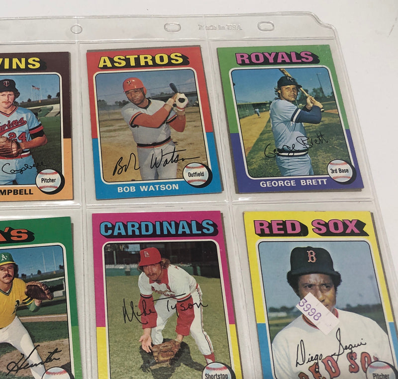 1975 Topps Rookie Baseball Card Complete Set - $6K Appraisal Value! APR 57