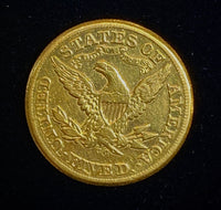 U.S. Gold Coin 1875 Half Eagle CC - $30K Appraisal Value w/ CoA!! @ APR 57