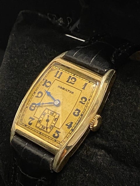 HAMILTON Vintage C. 1930s Rare Tonneau Wristwatch - $8K APR Value w/ CoA! APR 57