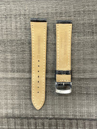 MAURICE LACROIX Black Crocodile Stitching Watch Strap - $700VALUE w/ CoA! APR57