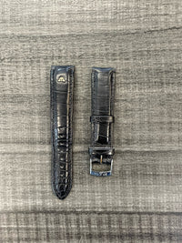 MAURICE LACROIX Black Crocodile Stitching Watch Strap - $700VALUE w/ CoA! APR57