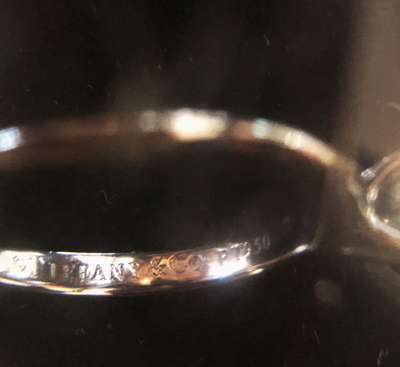 TIFFANY & CO. Princess Diamond Platinum Jewelry Ring - $15K VALUE w/ CoA! APR 57