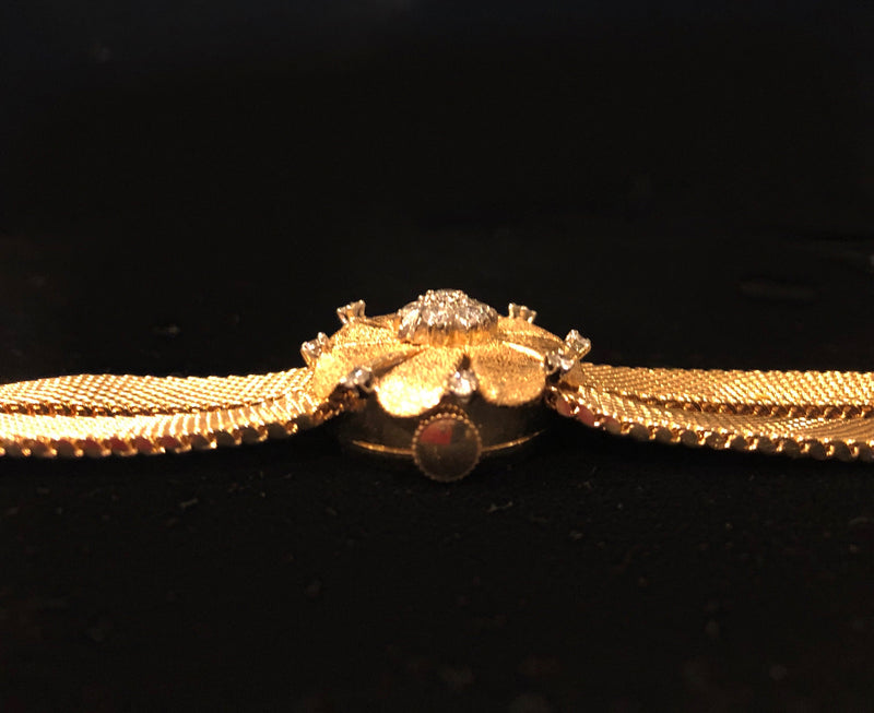 LeCoultre, Vintage Luxury Gold Lady 1940-s Watch 1940 w/16 Diamonds,w/COA, Apr$20k APR 57