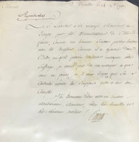 1781 French Espionage Letter - $3K Appraisal Value w/ CoA! APR 57