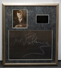JACK PALANCE "What's My Line?" Autographed Slate, C. 1964 -COA- $15K APR!!@ APR 57