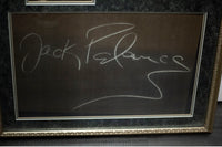 JACK PALANCE "What's My Line?" Autographed Slate, C. 1964 -COA- $15K APR!!@ APR 57