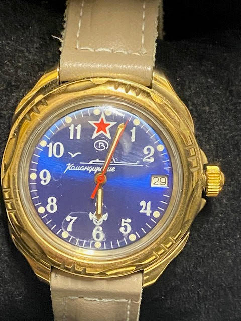 KAUAHGUYCKUE Rare Russian GT Watch w/ Sapphire Blue Dial - $1.5K APR w/ CoA! APR 57