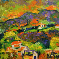 OLEG KUFAYEV "Landscape 2" Acrylic on Linen - $800 Appraisal Value! APR 57