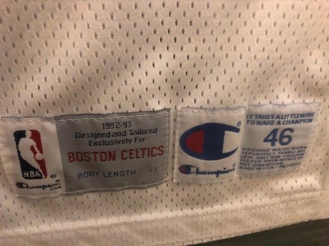Larry Bird's Boston Celtics Signed White Jersey 1992/3 Framed - $2K Appraisal Value! APR 57
