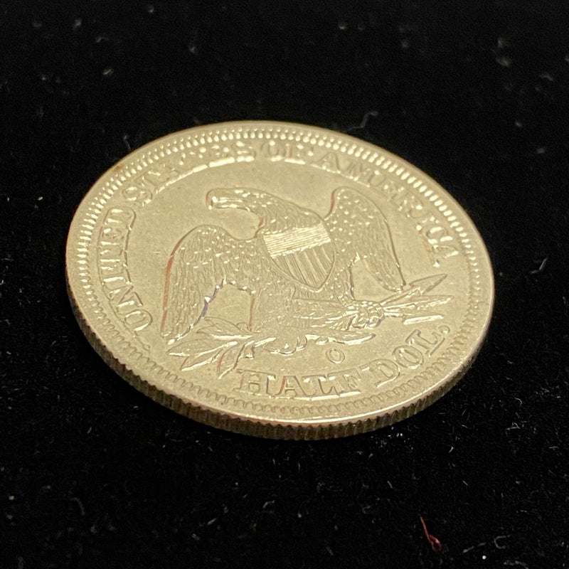 U.S. Liberty Seated Half Dollar 1854 O Coin - $650 Appraisal Value w/ CoA! @ APR 57