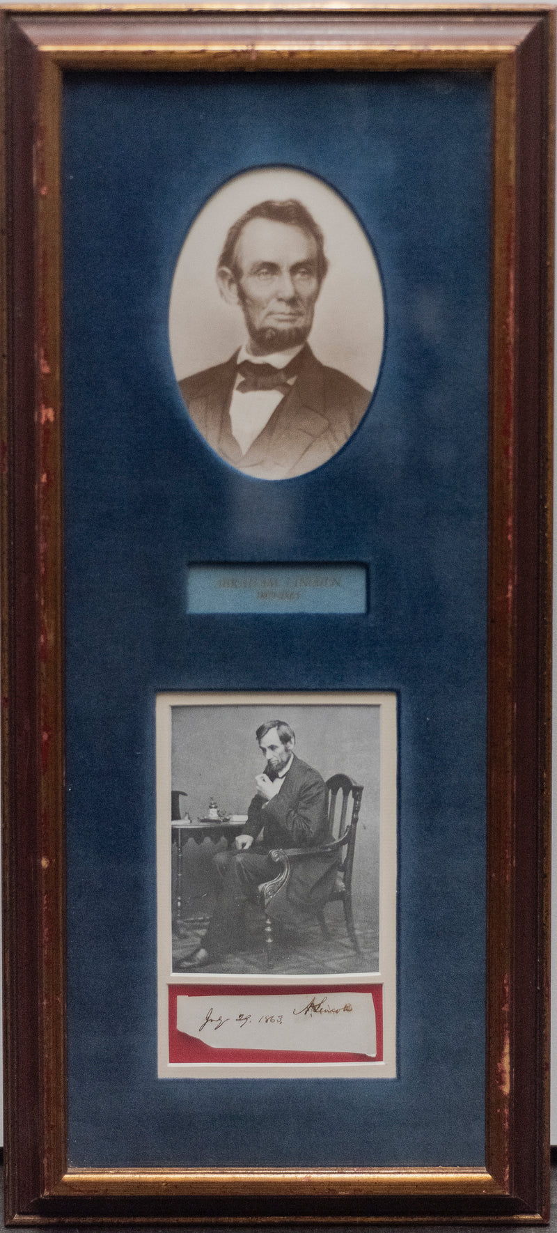 Original Abraham Lincoln Signature 1863- w/COA- $60K APR!!@ APR 57