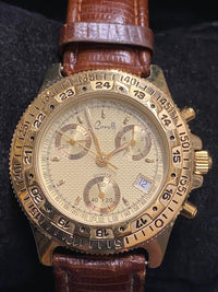 LORELLE Amazing Gold-tone Date Chronograph Men's Watch - $7K APR Value w/ CoA! APR 57