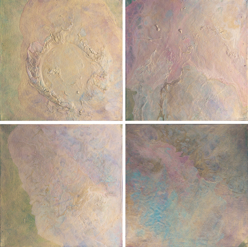 ALEXANDRA BENDIT "Mother of Pearl" Acrylic on Canvas, 2020, Single Panel or Set of 4 APR57