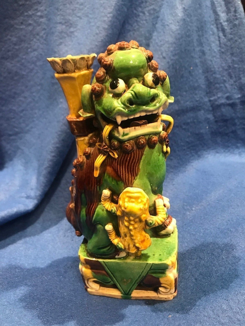QING DYNASTY Very Rare Hand-made Guardian Lion With Protruding Eyes - $200K Value * APR 57