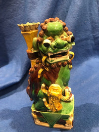 QING DYNASTY Very Rare Hand-made Guardian Lion With Protruding Eyes - $200K Value * APR 57