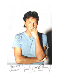 Paul McCartney Autographed Photo - $10K APR Value w/ CoA! APR 57