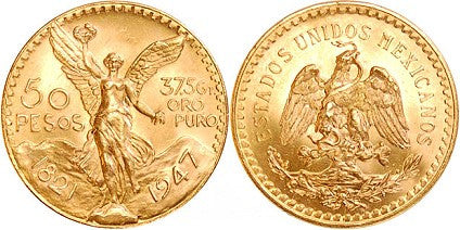 50 Pesos Gold Coins ✓ APR 57