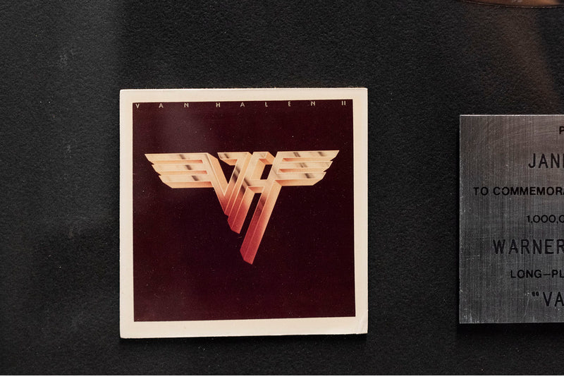 VAN HALEN "Van Halen II" 1979 RIAA Platinum Sales Award - $10K APR Value w/ CoA! APR 57
