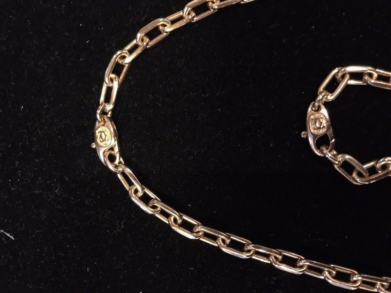 CARTIER 18K Rose Gold Classic Chain Link Necklace - $15K Appraisal Value! ✓ APR 57