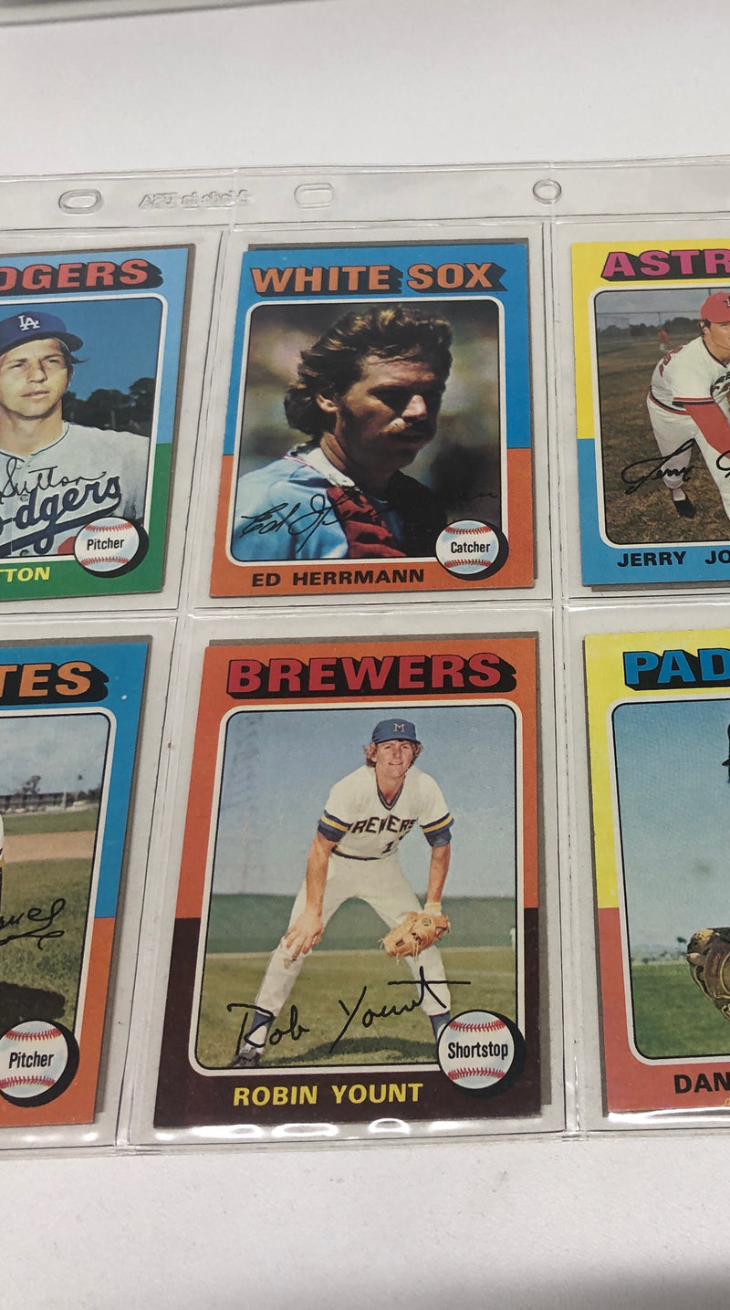 1975 Topps Rookie Baseball Card Complete Set - $6K Appraisal Value! APR 57