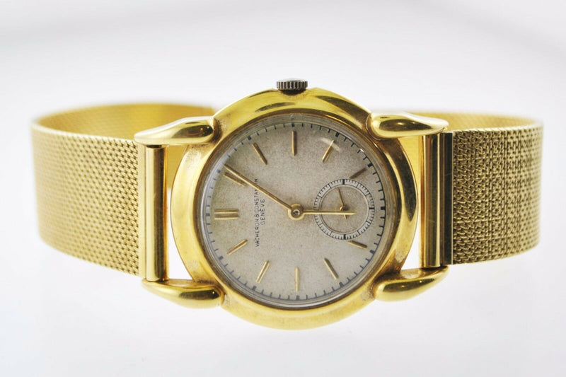 VACHERON CONSTANTIN Vintage C. 1940's 18K Yellow Gold Silk Style Bracelet Watch - $40K Appraisal Value! ✓ APR 57