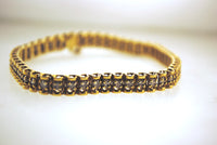 Classic Solid 14K Yellow Gold Tennis Bracelet with 3 Carats of Diamond - $12K VALUE APR 57