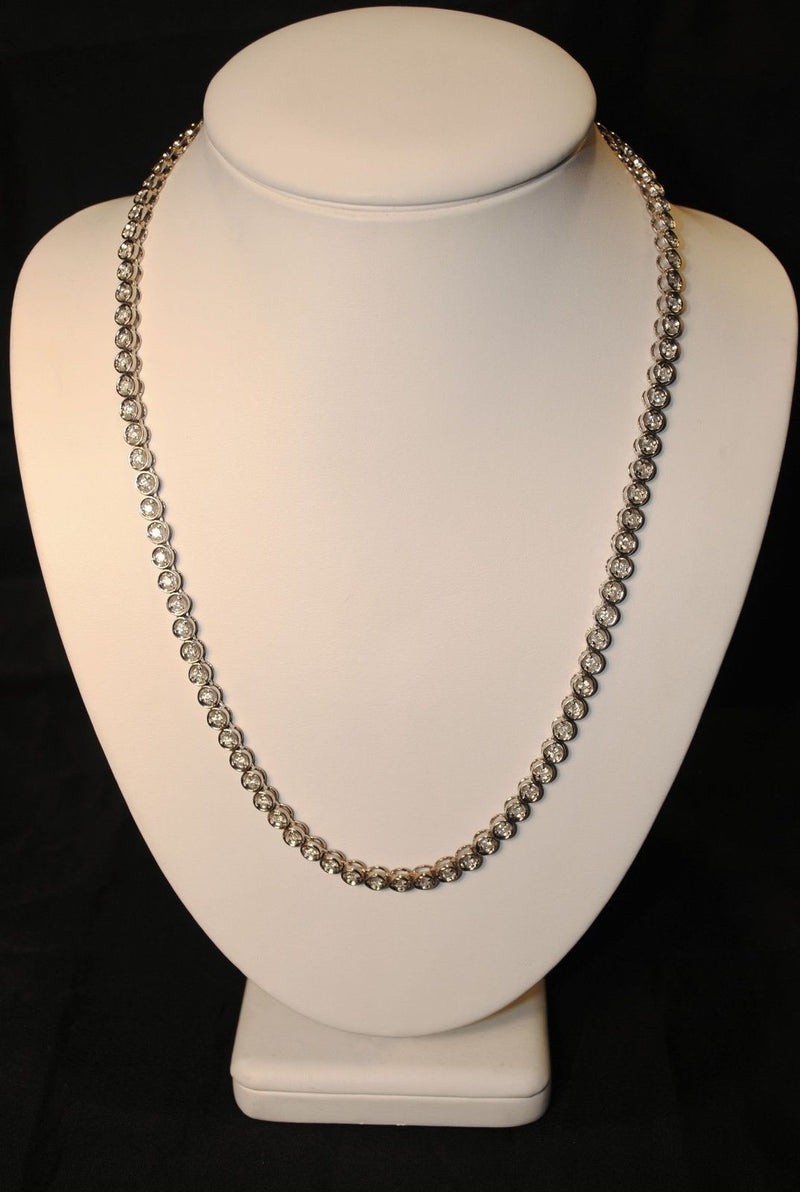 Contemporary White Gold Necklace with 147 Diamonds - 7.5 Cts. - $30K VALUE APR 57