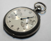 A. LANGE & SOHNE Antique 1920s Silver Pocket Watch - $40K VALUE w/ Cert.! APR 57