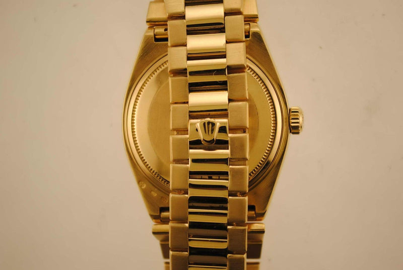 ROLEX Day-Date Oyster Wristwatch in 18K Yellow Gold with Special Walnut Dial-$80K VALUE APR 57