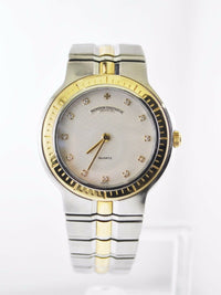 VACHERON CONSTANTIN Phidias Two-Tone Stainless Steel & 18K Yellow Gold Unisex Wristwatch w/ 11 Diamonds - $30K Appraisal Value! ✓ APR 57