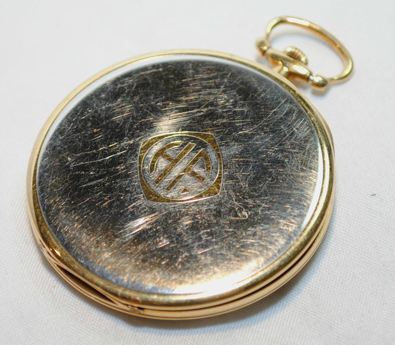 TIFFANY & CO. Rare 1930s Triple Signed Pocket Watch in 18K Yellow Gold & Platinum - $10K VALUE APR 57