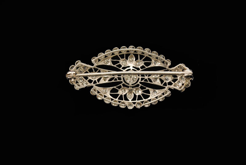 Old Miners Cut Diamond Brooch in Platinum with 2 Carats of Diamonds - $15K VALUE APR 57