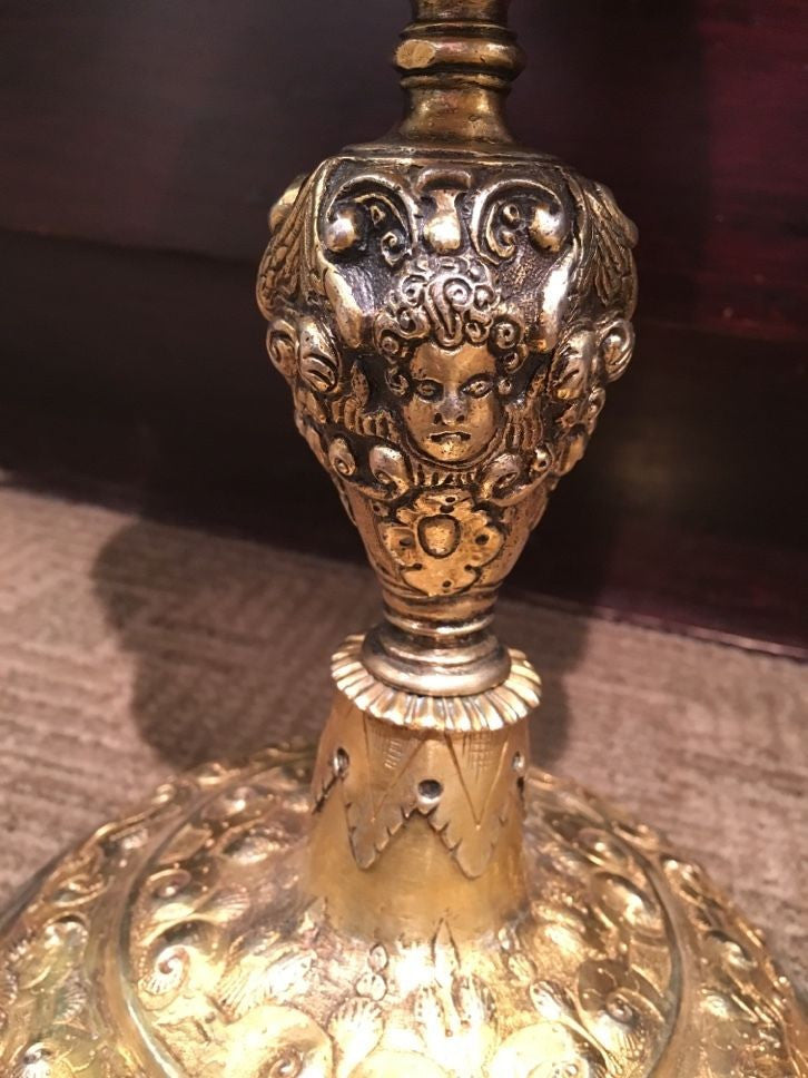 HANS JACHMANN Sterling Silver Gold Plated Handcrafted Chalice, C. 1640s - $60K VALUE APR 57