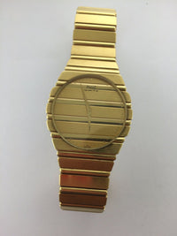 Piaget Men's Large Polo Wristwatch in 18K Yellow Gold with Gold Bar Design - $40K VALUE APR 57
