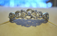Gorgeous Vintage Style 3.50 Carat Diamond Bangle Bracelet in Solid 14K White Gold - $25K VALUE APR 57