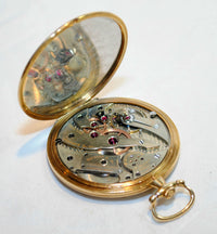 TIFFANY & CO. Rare 1930s Triple Signed Pocket Watch in 18K Yellow Gold & Platinum - $10K VALUE APR 57