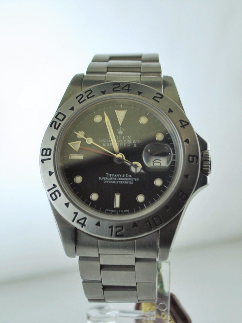 Men's Rolex Explorer II with Tiffany & Co Stainless Steel Dial & Rare Oyster Band - $60K VALUE APR 57