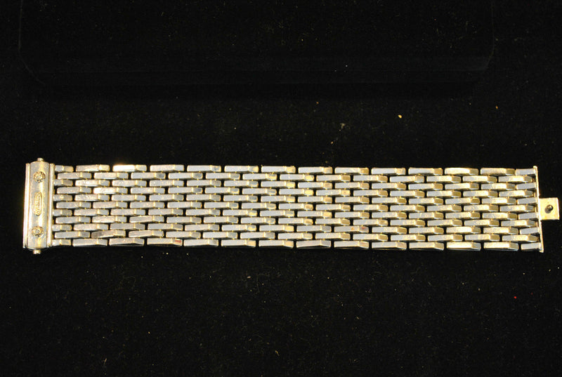 Contemporary Chimento Diamond Reversible Bracelet in 18K White & Yellow Gold - $40K VALUE APR 57