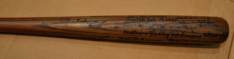1940s Extremely Rare Collectible Negro League Bat with 26 All-Star Signatures - $30K VALUE APR 57
