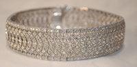 Stunning Diamond Lace-Style Filigree Bracelet in 18K White Gold - $20K VALUE APR 57