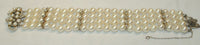 1950s Vintage Four Strand Saltwater 9 mm Pearl Bracelet with Diamonds - $25K VALUE APR 57