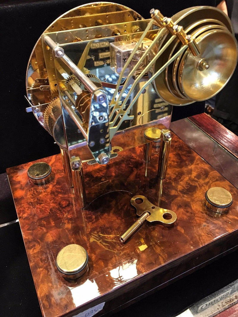 FRANZ HERMLE & SOHN Mantel Clock Chigwell Exposed Skeleton with Bell Chiming - $4K VALUE* APR 57
