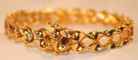 1950s Vintage 1.75 Carat Diamond Hinged Bangle Bracelet in 14K Yellow Gold - $25K VALUE APR 57