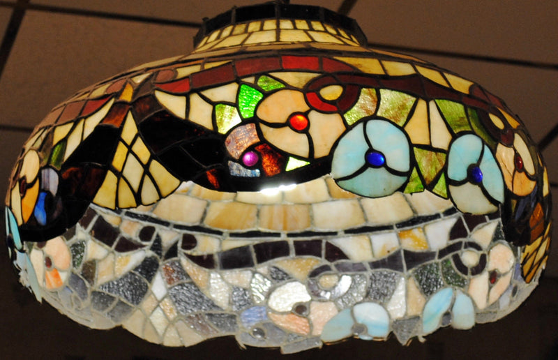Gorgeous Vintage Tiffany-Style Floral Stained Glass Lamp - $20K VALUE* APR 57