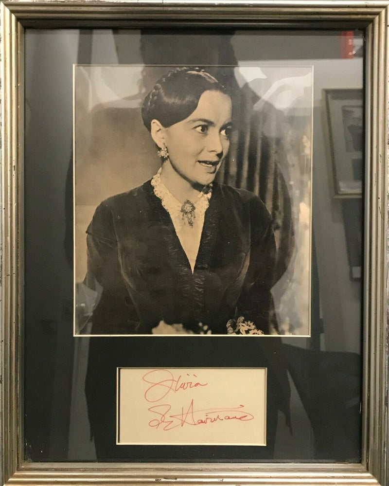 OLIVIA DE HAVILLAND Autograph of Hollywood Icon with Photo Still of "The Heiress" - $2K Value! APR 57