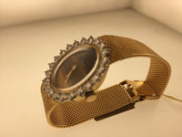 PIAGET Women's 18K Yellow Gold Wristwatch with Diamond Bezel & Tiger Eye Dial - $50K VALUE APR 57