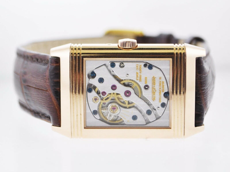 JAEGER LECOULTRE Dual Reverso Skeleton Back 18K RG Day & Night Watch - Incredibly Rare - $70K Appraisal Value! ✓ APR 57